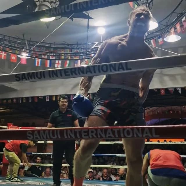 Tyler, co-founder of Tom Yam Yadom, Muay Thai fighter